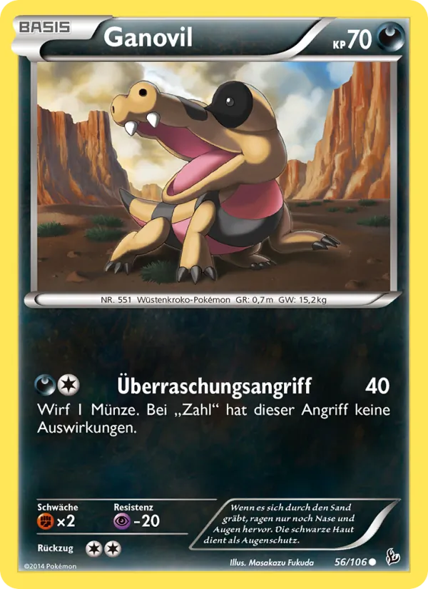 Karte Ganovil aus Flammenmeer, Nummer 56/106