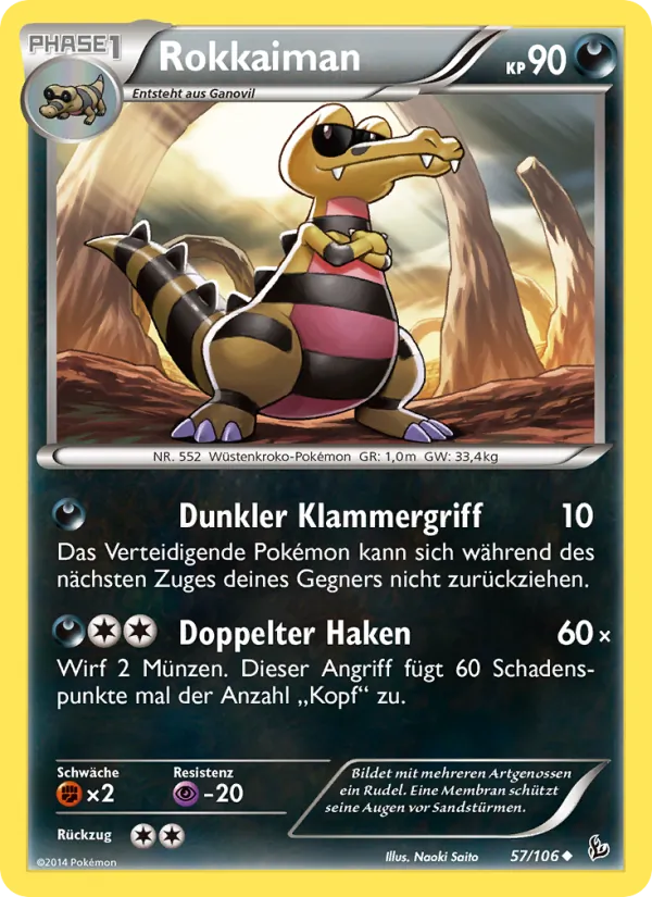 Karte Rokkaiman aus Flammenmeer, Nummer 57/106
