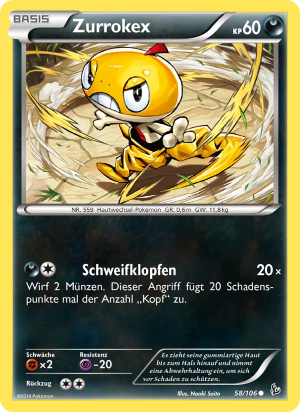 Karte Zurrokex aus Flammenmeer, Nummer 58/106