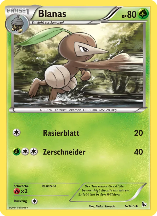 Karte Blanas aus Flammenmeer, Nummer 6/106