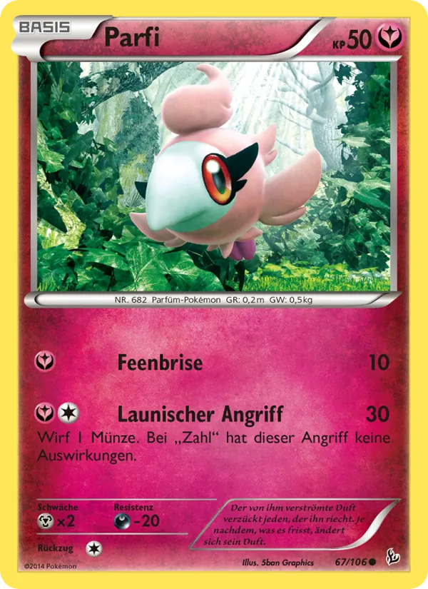 Karte Parfi aus Flammenmeer, Nummer 67/106