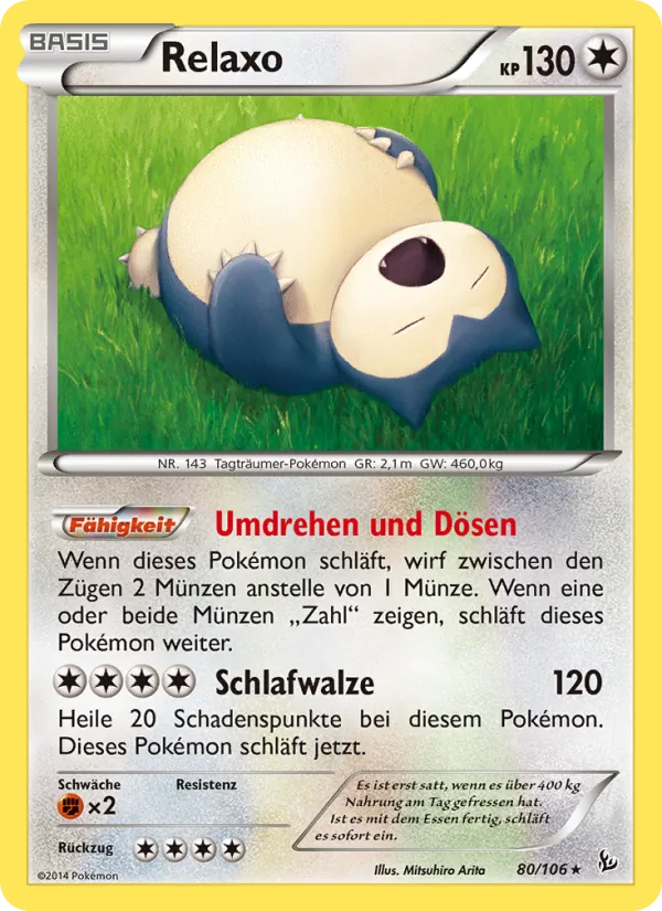 Karte Relaxo aus Flammenmeer, Nummer 80/106