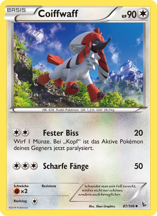 Karte Coiffwaff aus Flammenmeer, Nummer 87/106