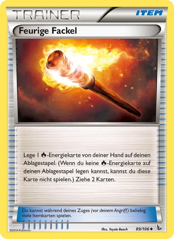 Karte Feurige Fackel aus Flammenmeer, Nummer 89/106