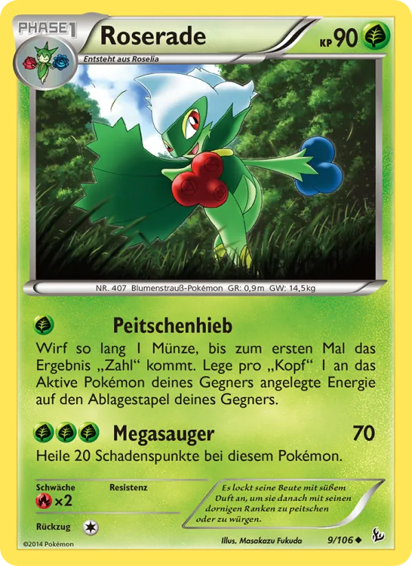 Karte Roserade aus Flammenmeer, Nummer 9/106