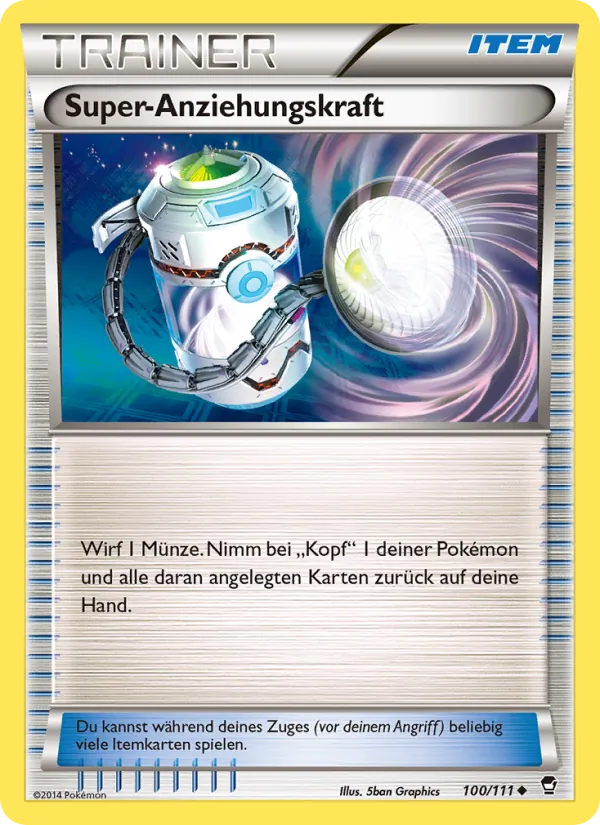 Karte Super-Anziehungskraft aus Fliegende Fäuste, Nummer 100/111