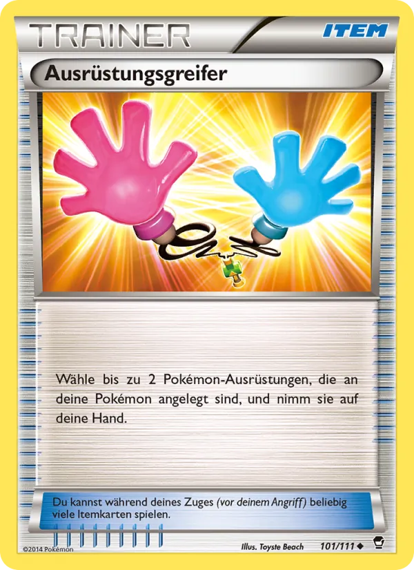 Karte Ausrüstungsgreifer aus Fliegende Fäuste, Nummer 101/111