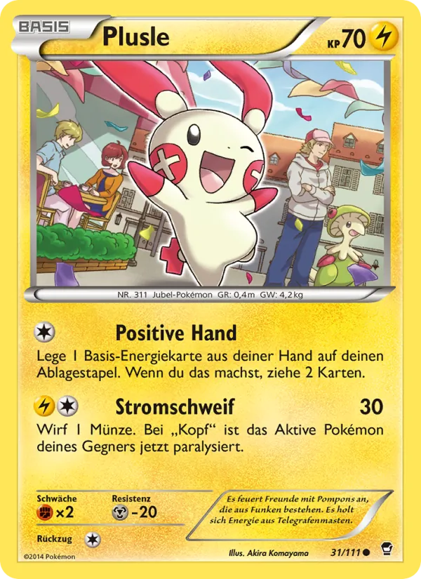 Karte Plusle aus Fliegende Fäuste, Nummer 31/111