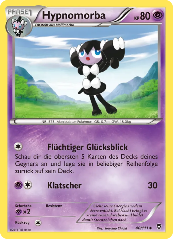 Karte Hypnomorba aus Fliegende Fäuste, Nummer 40/111