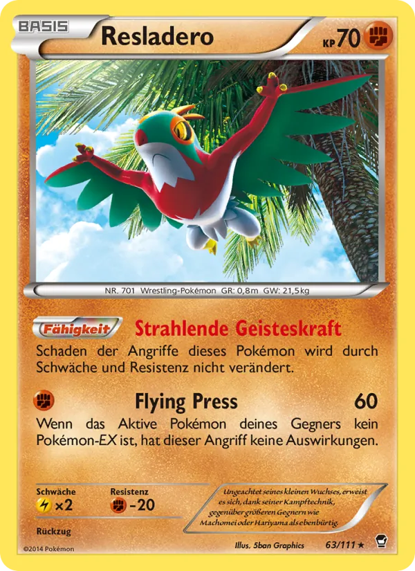 Karte Resladero aus Fliegende Fäuste, Nummer 63/111