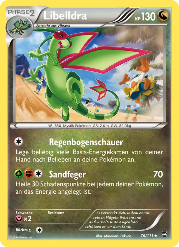 Karte Libelldra aus Fliegende Fäuste, Nummer 76/111