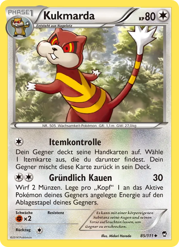 Karte Kukmarda aus Fliegende Fäuste, Nummer 85/111