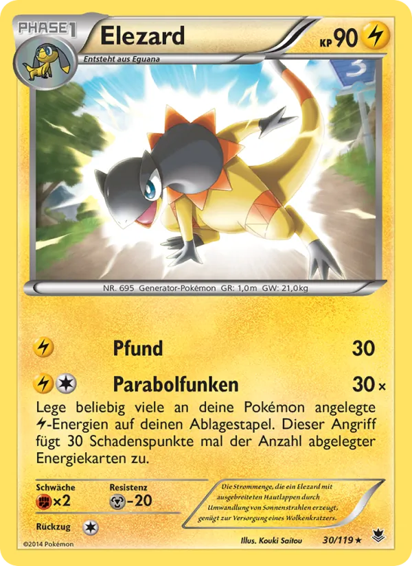 Karte Elezard aus Phantomkräfte, Nummer 30/119