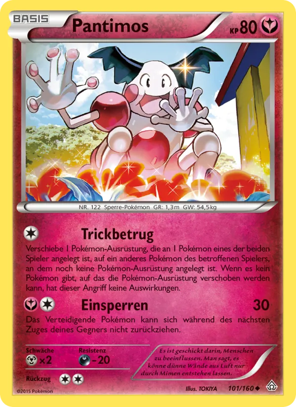 Karte Pantimos aus Protoshock, Nummer 101/160