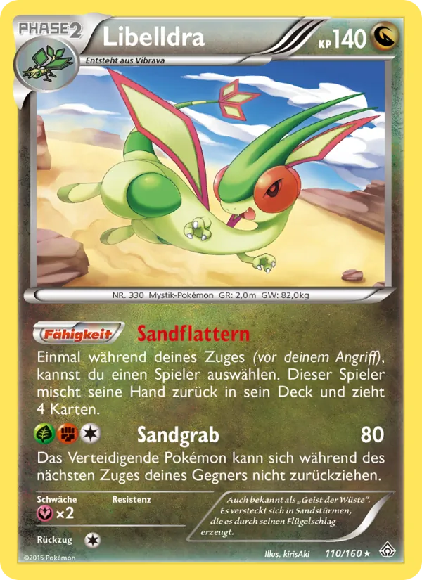 Karte Libelldra aus Protoshock, Nummer 110/160