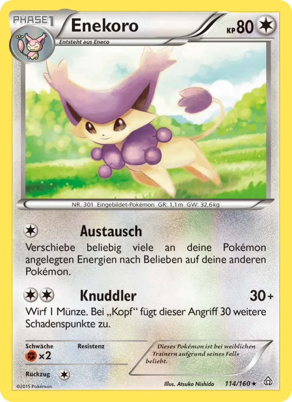 Karte Enekoro aus Protoshock, Nummer 114/160