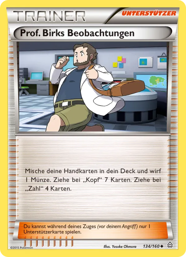 Karte Prof. Birks Beobachtungen aus Protoshock, Nummer 134/160