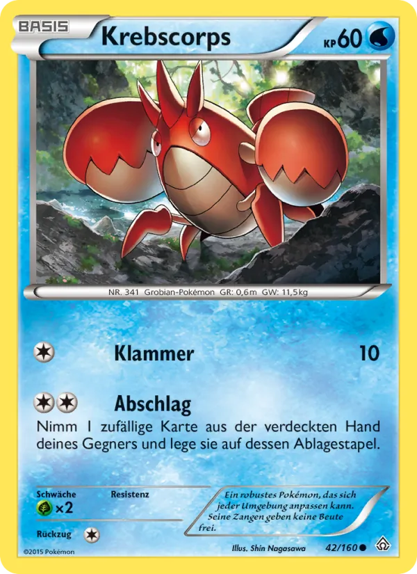 Karte Krebscorps aus Protoshock, Nummer 42/160