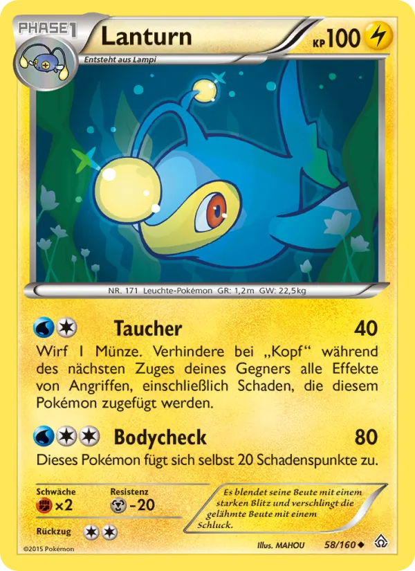 Karte Lanturn aus Protoshock, Nummer 58/160