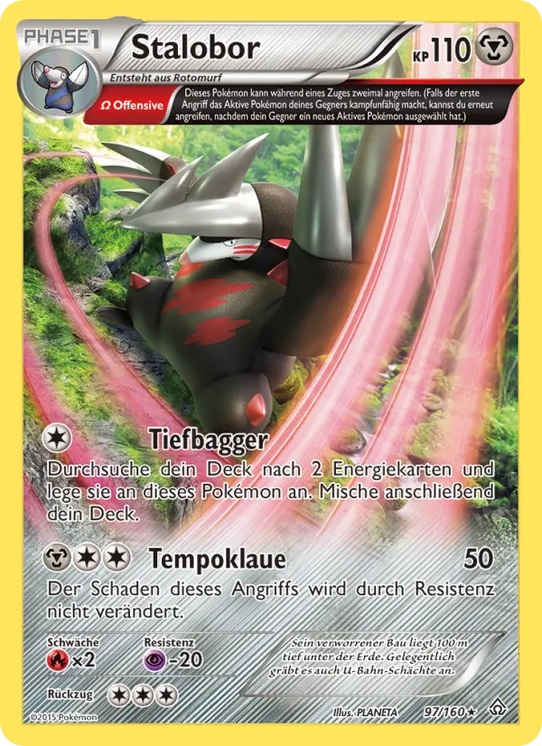Karte Stalobor aus Protoshock, Nummer 97/160