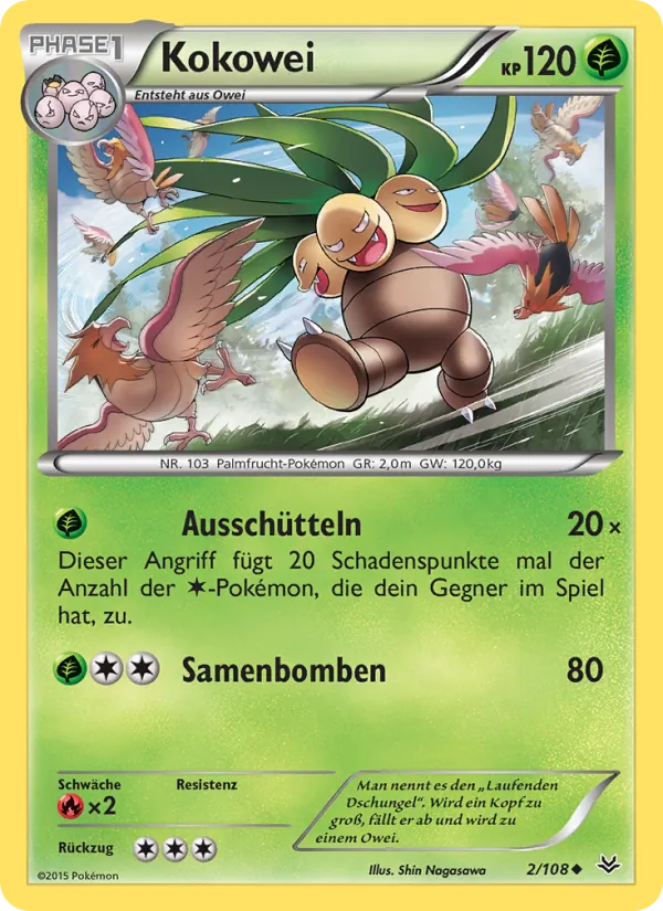 Karte Kokowei aus Drachenleuchten, Nummer 2/108