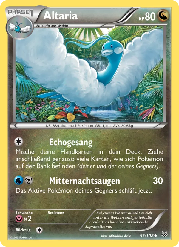 Karte Altaria aus Drachenleuchten, Nummer 53/108