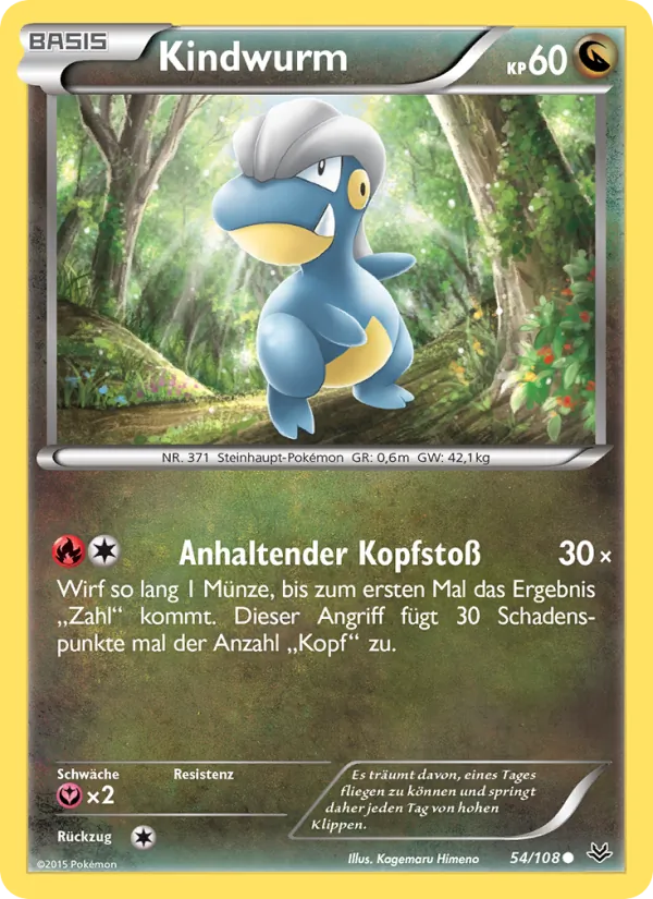 Karte Kindwurm aus Drachenleuchten, Nummer 54/108