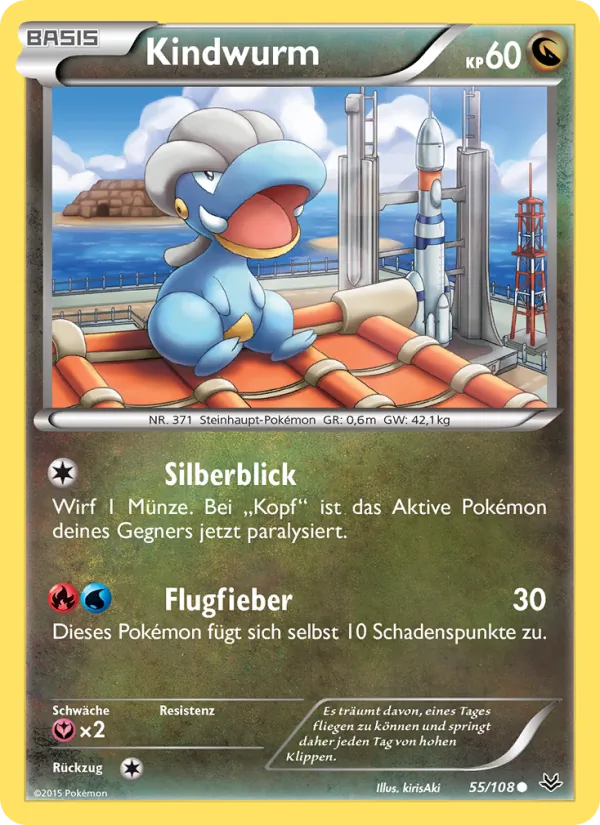 Karte Kindwurm aus Drachenleuchten, Nummer 55/108
