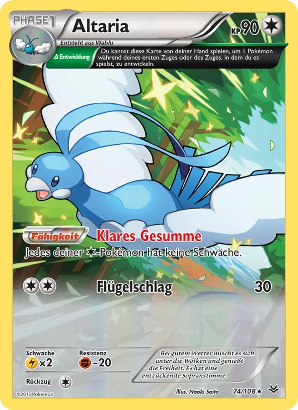 Karte Altaria aus Drachenleuchten, Nummer 74/108