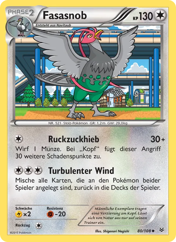 Karte Fasasnob aus Drachenleuchten, Nummer 80/108
