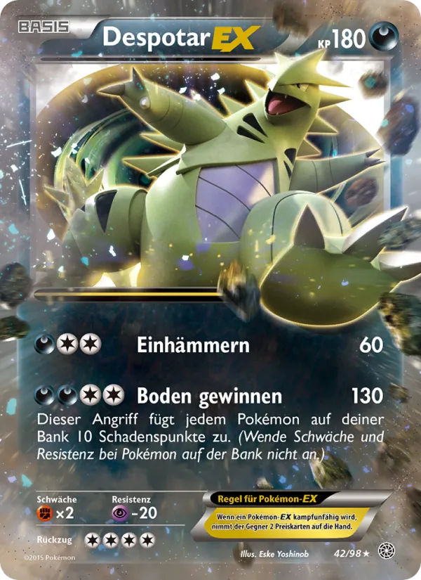 Karte Despotar EX aus Ewiger Anfang, Nummer 42/98