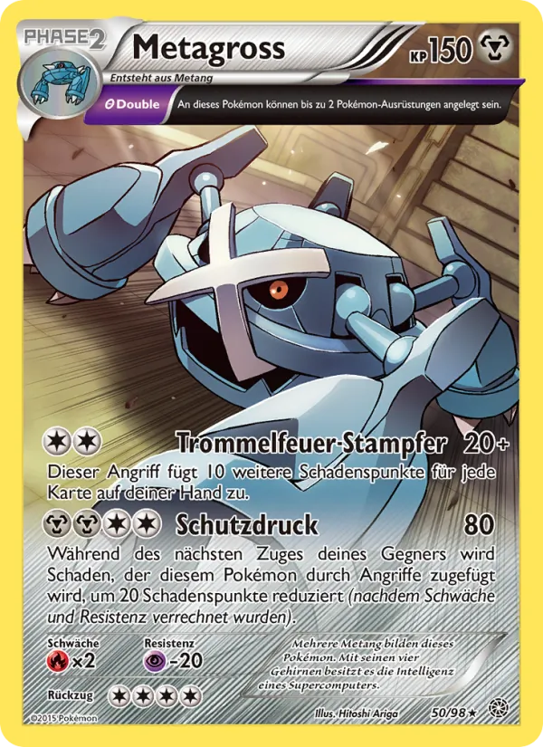 Karte Metagross aus Ewiger Anfang, Nummer 50/98