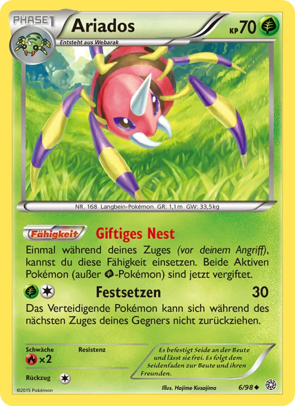 Karte Ariados aus Ewiger Anfang, Nummer 6/98
