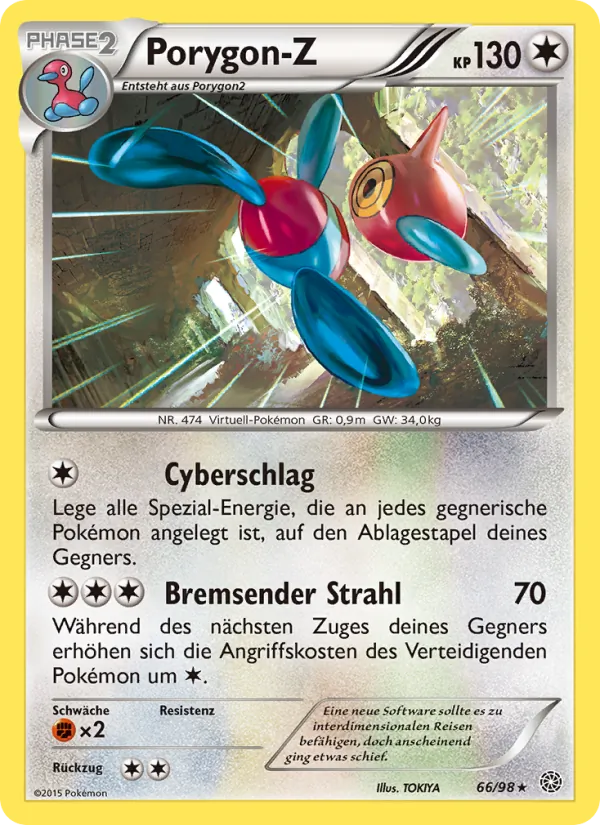 Karte Porygon-Z aus Ewiger Anfang, Nummer 66/98