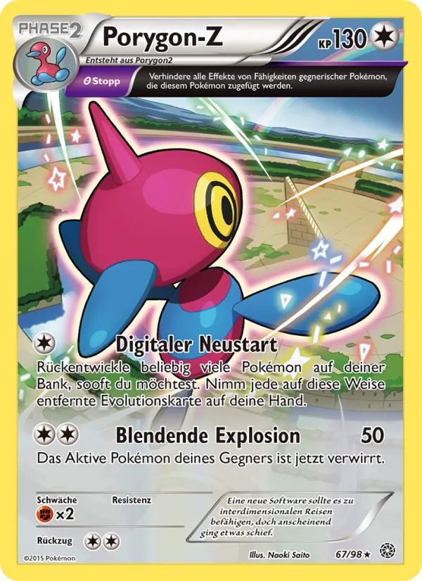 Karte Porygon-Z aus Ewiger Anfang, Nummer 67/98