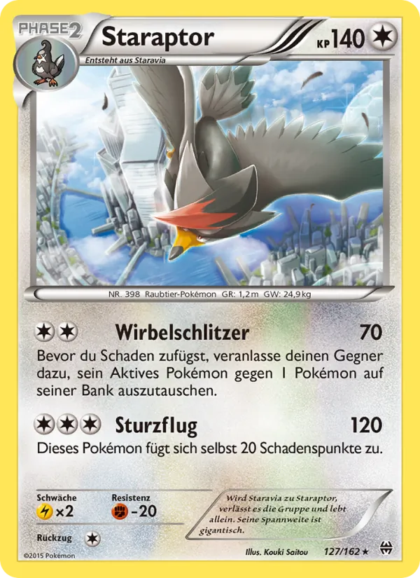 Karte Staraptor aus TURBOstart, Nummer 127/162