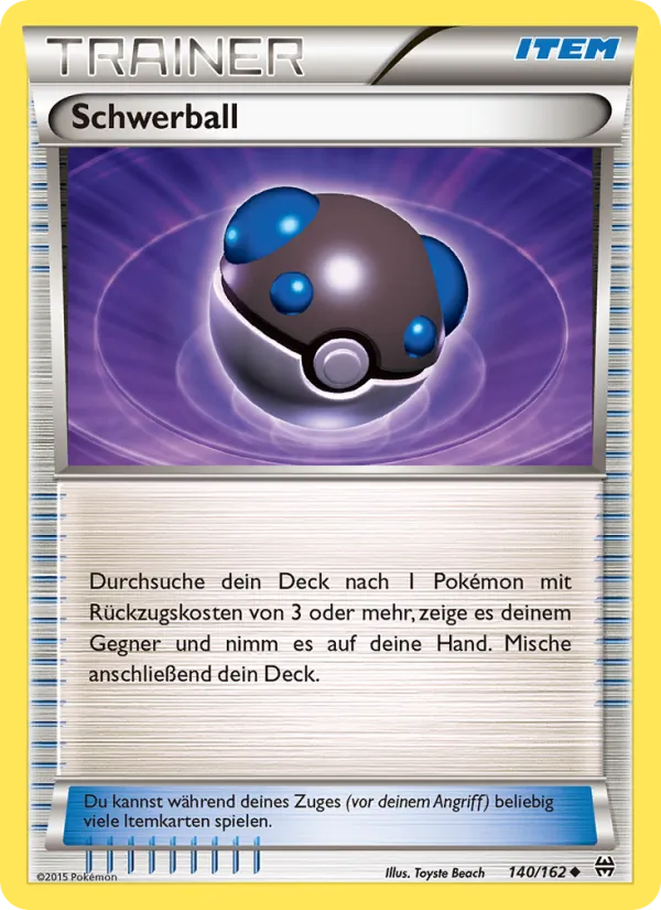 Karte Schwerball aus TURBOstart, Nummer 140/162