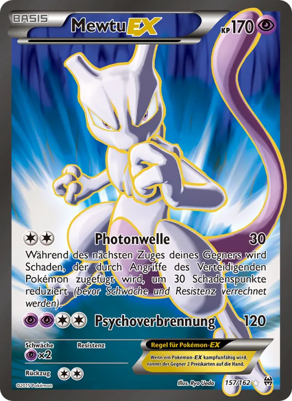 Karte Mewtu EX aus TURBOstart, Nummer 157/162
