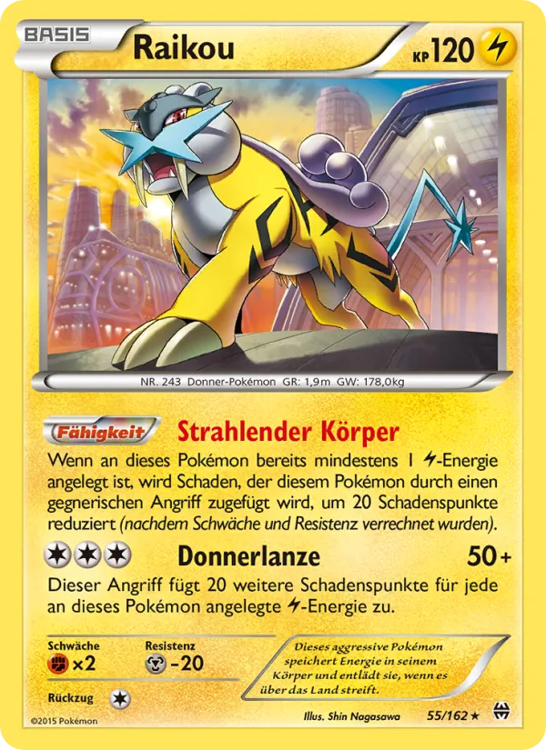 Karte Raikou aus TURBOstart, Nummer 55/162