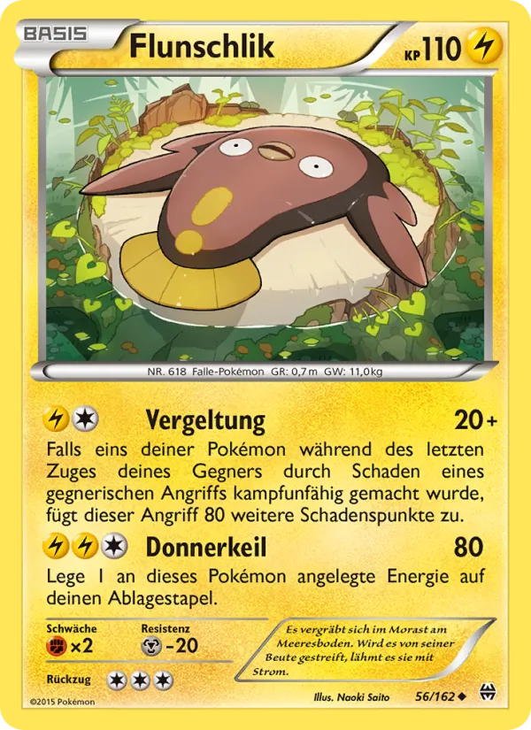 Karte Flunschlik aus TURBOstart, Nummer 56/162