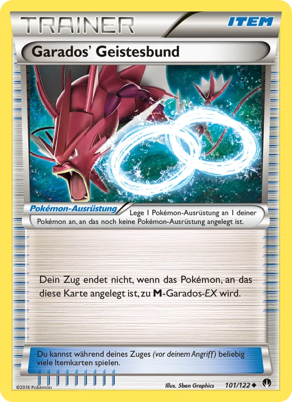 Karte Garados' Geistesbund aus TURBOfieber, Nummer 101/122