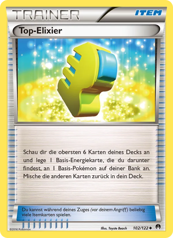 Karte Top-Elixier aus TURBOfieber, Nummer 102/122