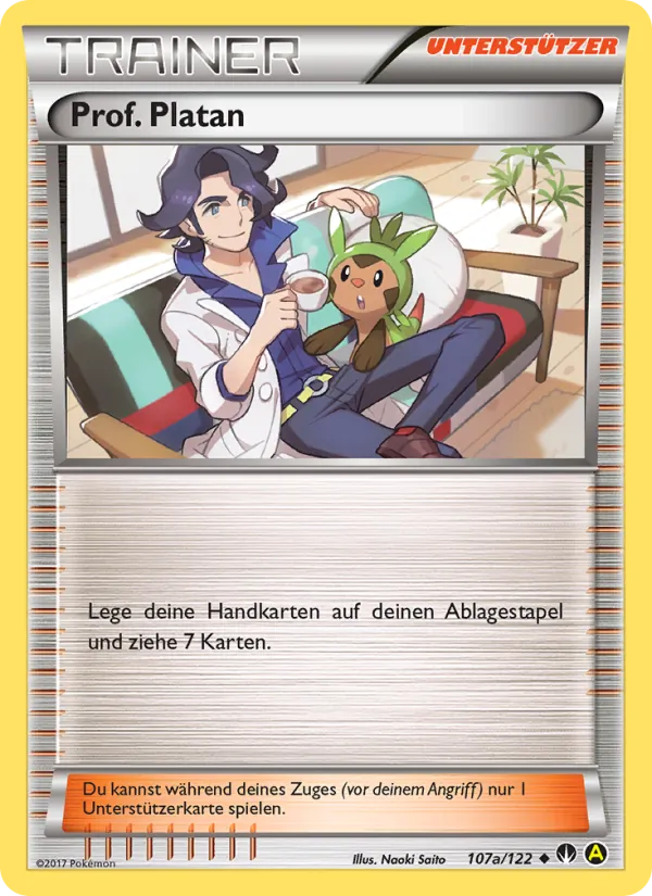 Karte Prof. Platan aus TURBOfieber, Nummer 107a/122