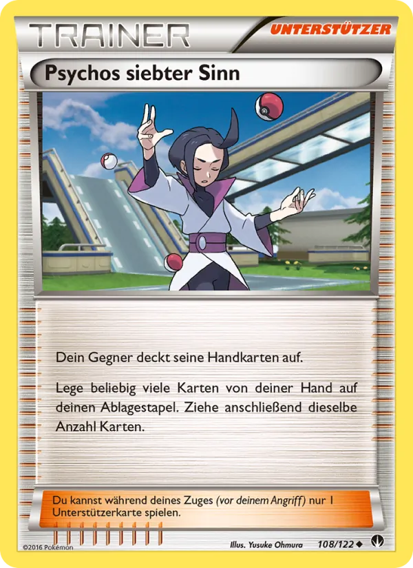 Karte Psychos siebter Sinn aus TURBOfieber, Nummer 108/122