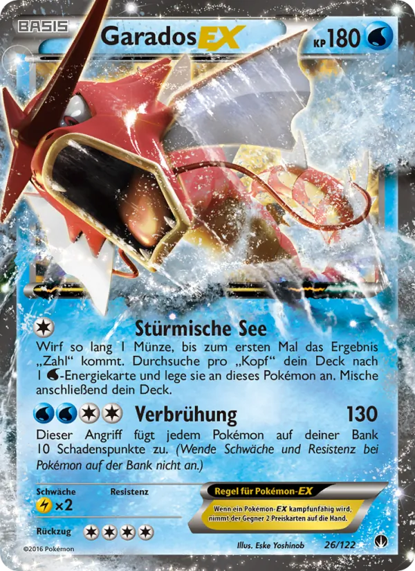 Karte Garados EX aus TURBOfieber, Nummer 26/122