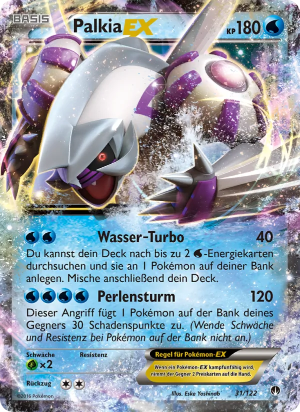 Karte Palkia EX aus TURBOfieber, Nummer 31/122