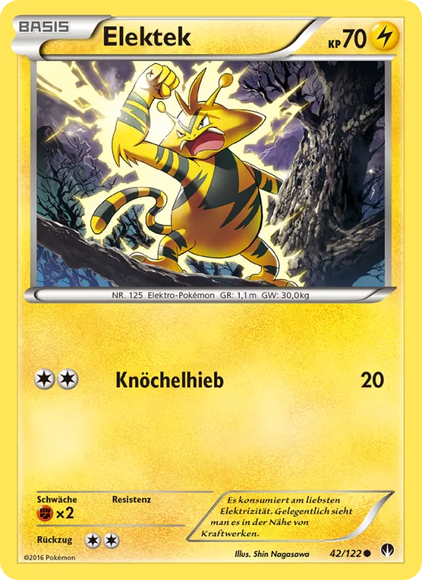 Karte Elektek aus TURBOfieber, Nummer 42/122