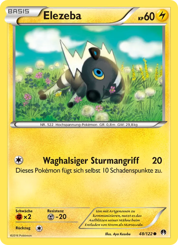 Karte Elezeba aus TURBOfieber, Nummer 48/122