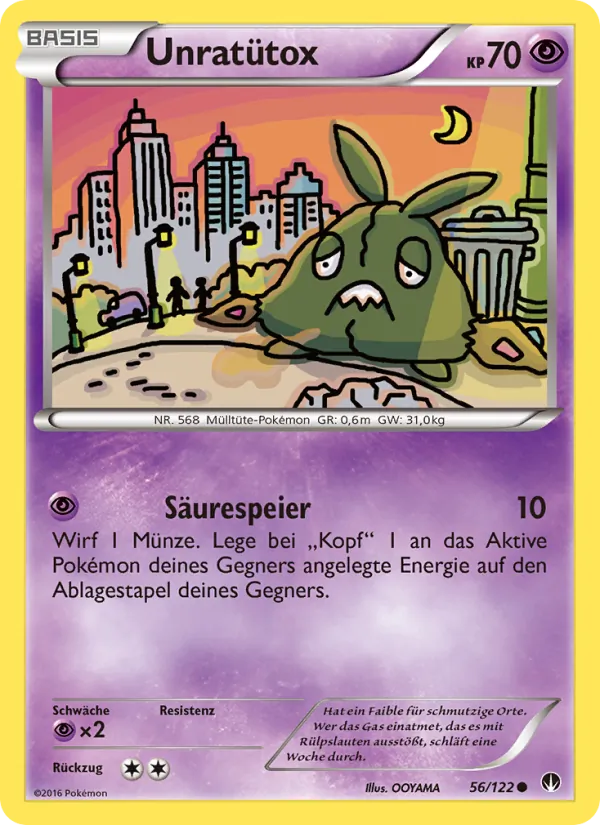 Karte Unratütox aus TURBOfieber, Nummer 56/122