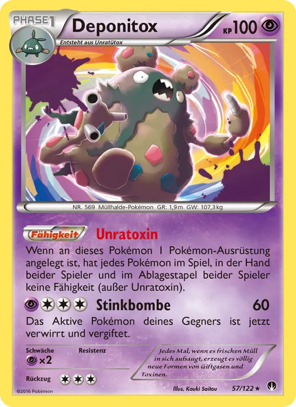 Karte Deponitox aus TURBOfieber, Nummer 57/122